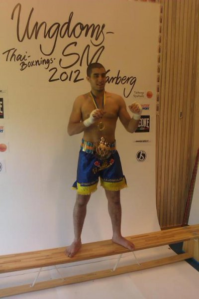 Nasim Kazem junior SM mästare i Thaiboxning 2012